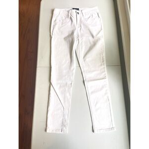 Earl Jean Women's Jeans Size 6 White Floral Embroidered Straight Leg Coquette